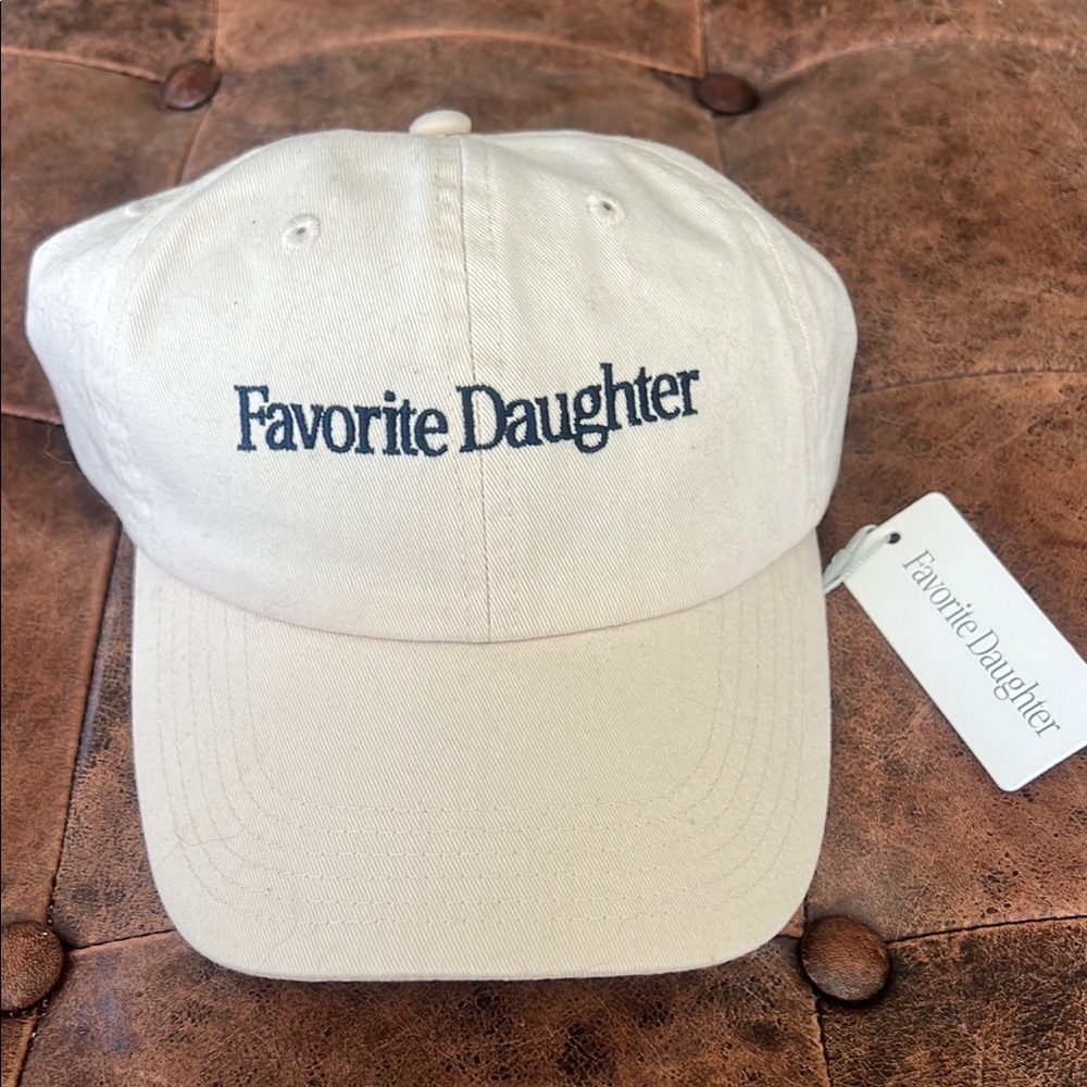Favorite Daughter Cream Hat Embroidered Adjustable